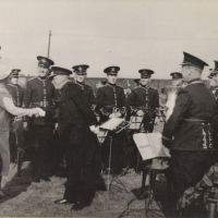 Fred Mortimer meets the king and Queen in Crewe 29th August 1940