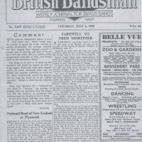Article in the British Bandsman dated 4th July 