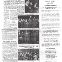 Chronicle newspaper article dated 24th October 1953 'The Conquering Heroes are Home' 