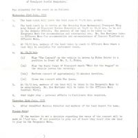 Itinery sent to Rex Mortimer 23rd July