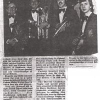 Newspaper article, Fodens Quartet 