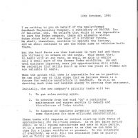 Letter to Fodens employees